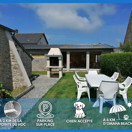 L Ancre Maison Sejour Spacieux Lumineux Avec Jardin Et Exterieur Amenage Terrain De Petanque Proche Omaha Beach, Grandcamp Maisy Et Pointe Du Hoc Saint-Pierre-du-Mont  Buitenkant foto